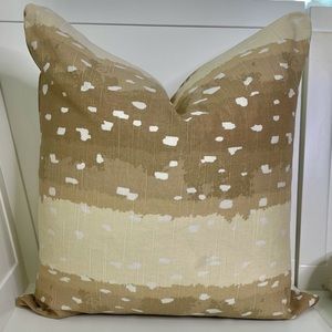 Ballard Designs Antelope Brown Fabric 20x20 Pillow